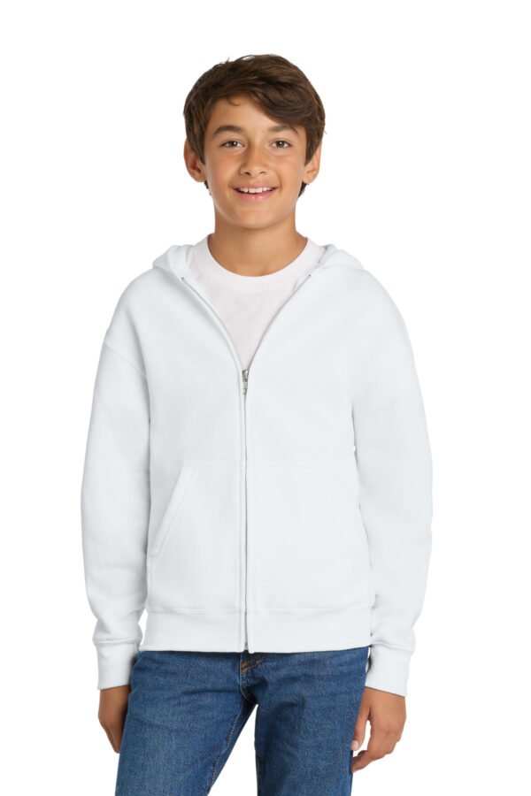 Port & Co Youth Core Fleece Full-Zip Hooded Sweatshirt PC78YZH