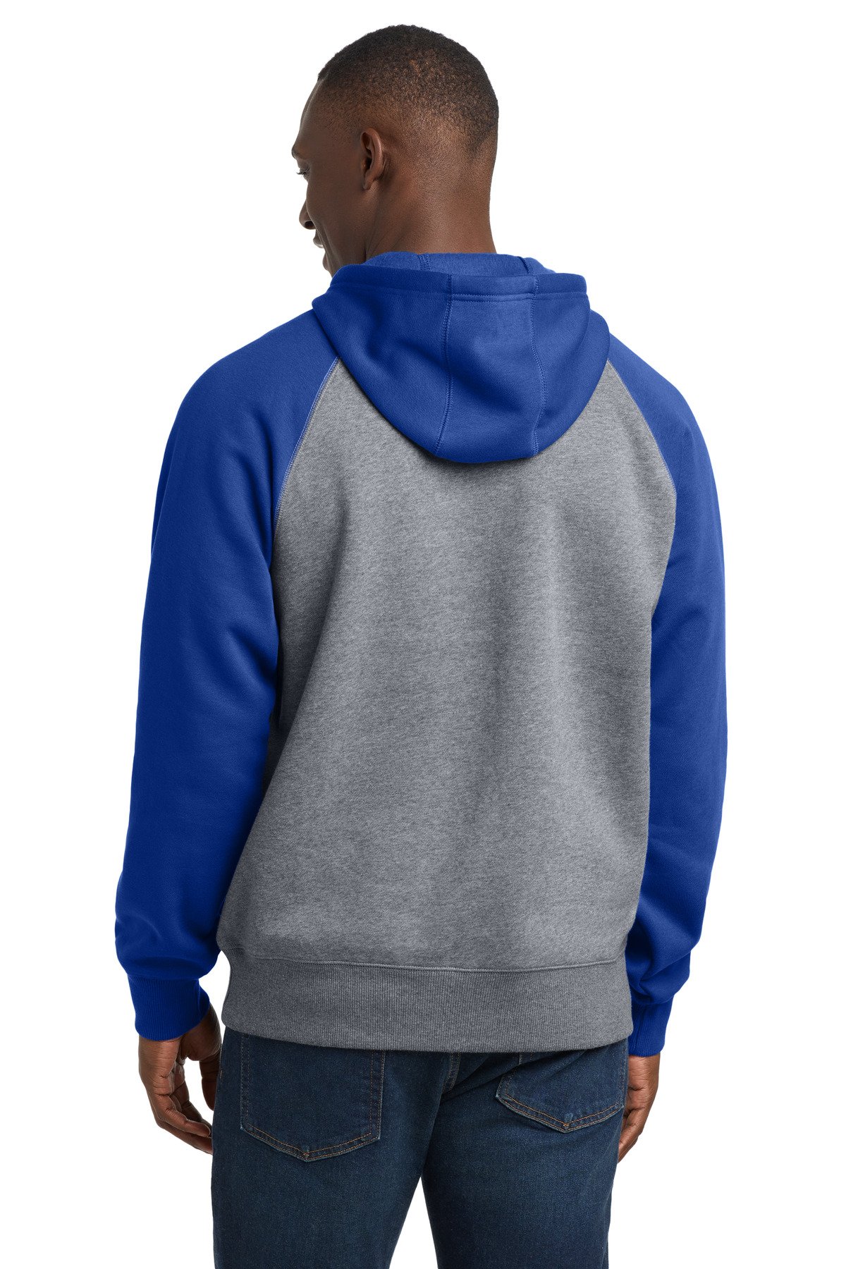 Sport-Tek ® Raglan Colorblock Pullover Hooded Sweatshirt. ST267 - Image 2