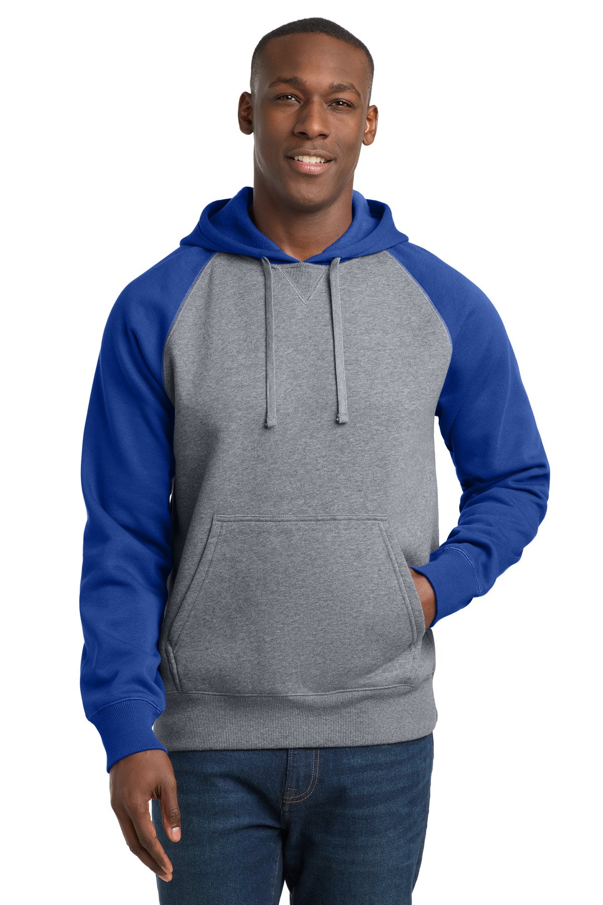 Sport-Tek ® Raglan Colorblock Pullover Hooded Sweatshirt. ST267