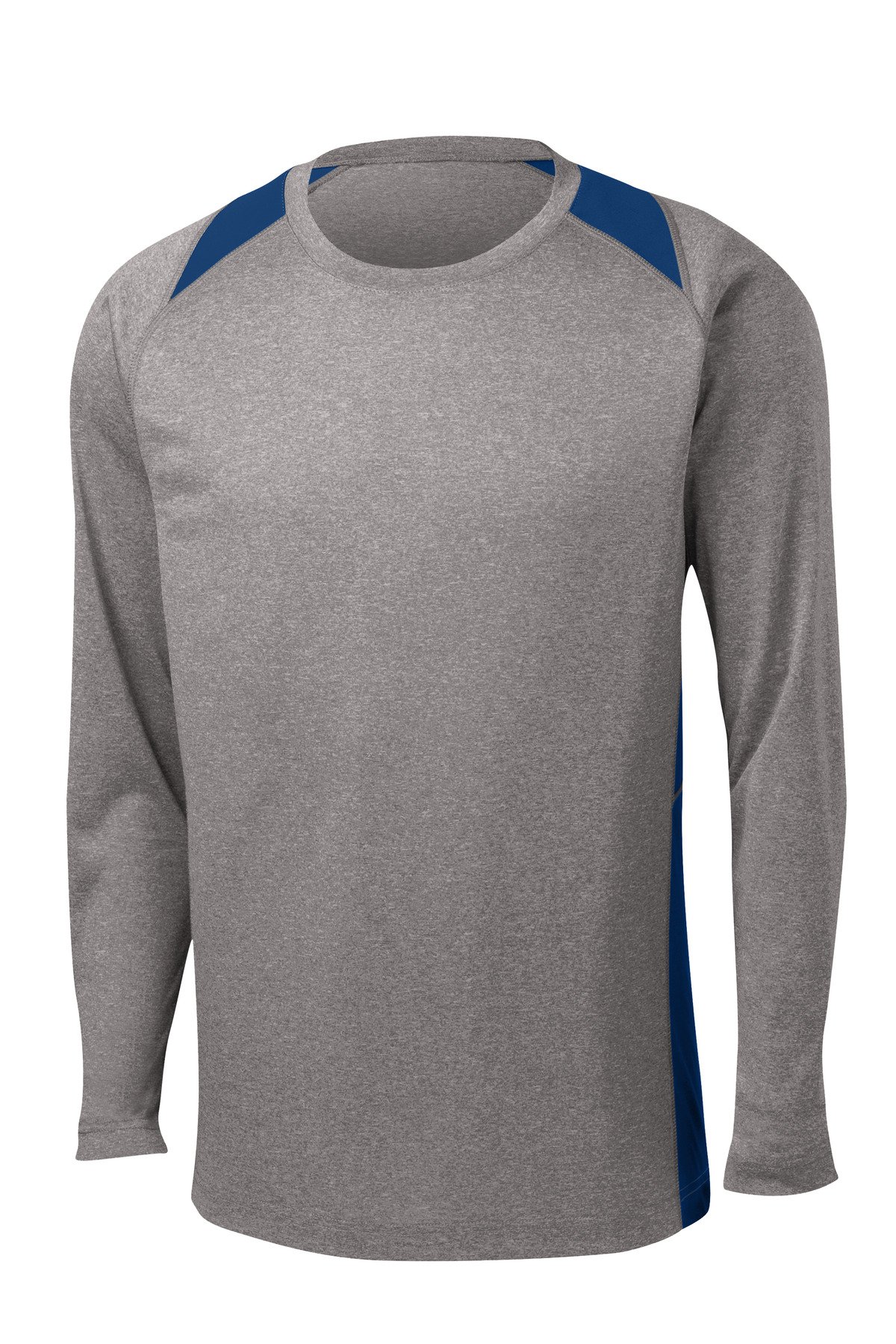 Sport-Tek ®  Long Sleeve Heather Colorblock Contender   Tee. ST361LS - Image 3