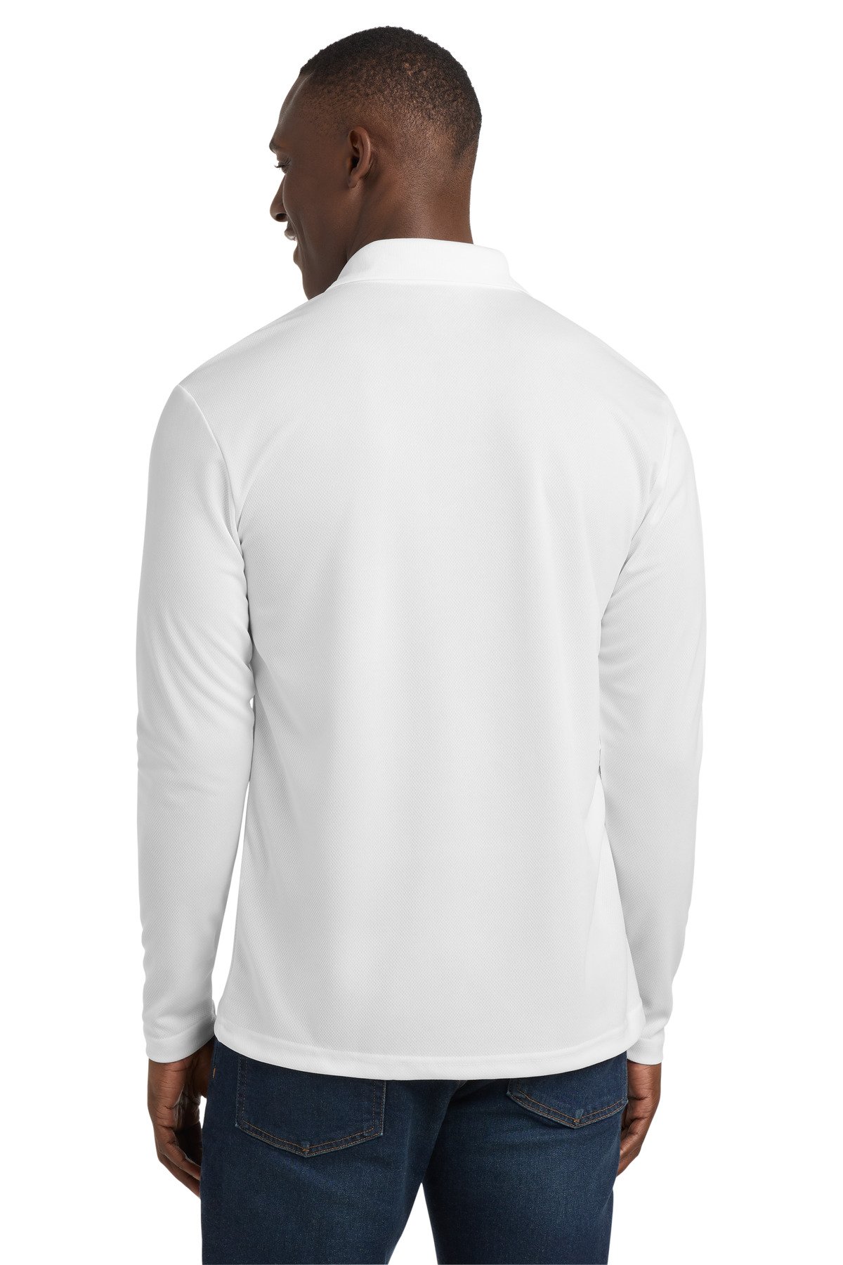 Sport-Tek ® PosiCharge ® RacerMesh ® Long Sleeve Polo. ST640LS - Image 2