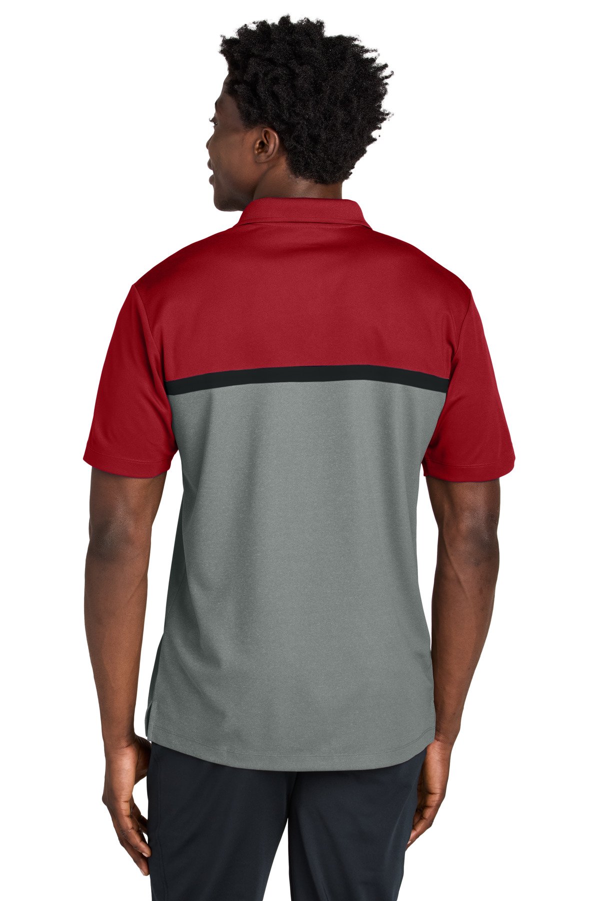 Sport-Tek ® UV Micropique Colorblock Polo ST741 - Image 2