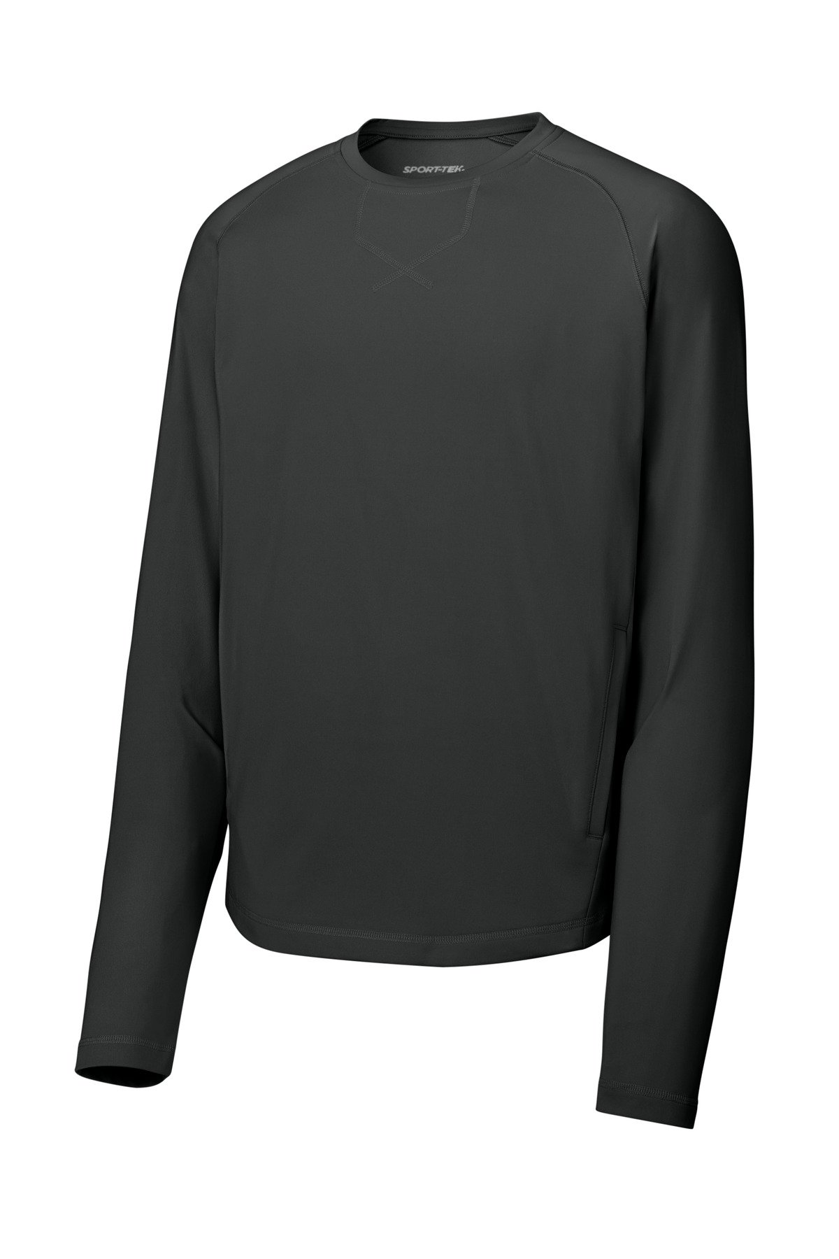 Sport-Tek ® Sport-Wick ® Stretch Pocketed Crewneck ST859 - Image 3