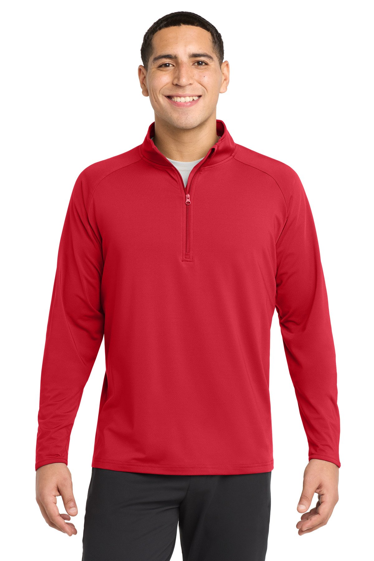 Sport-Tek ® Tall Sport-Wick ® Stretch 1/4-Zip Pullover. TST850