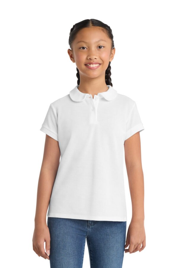 Port Authority ® Girls Silk Touch Peter Pan Collar Polo. YG503