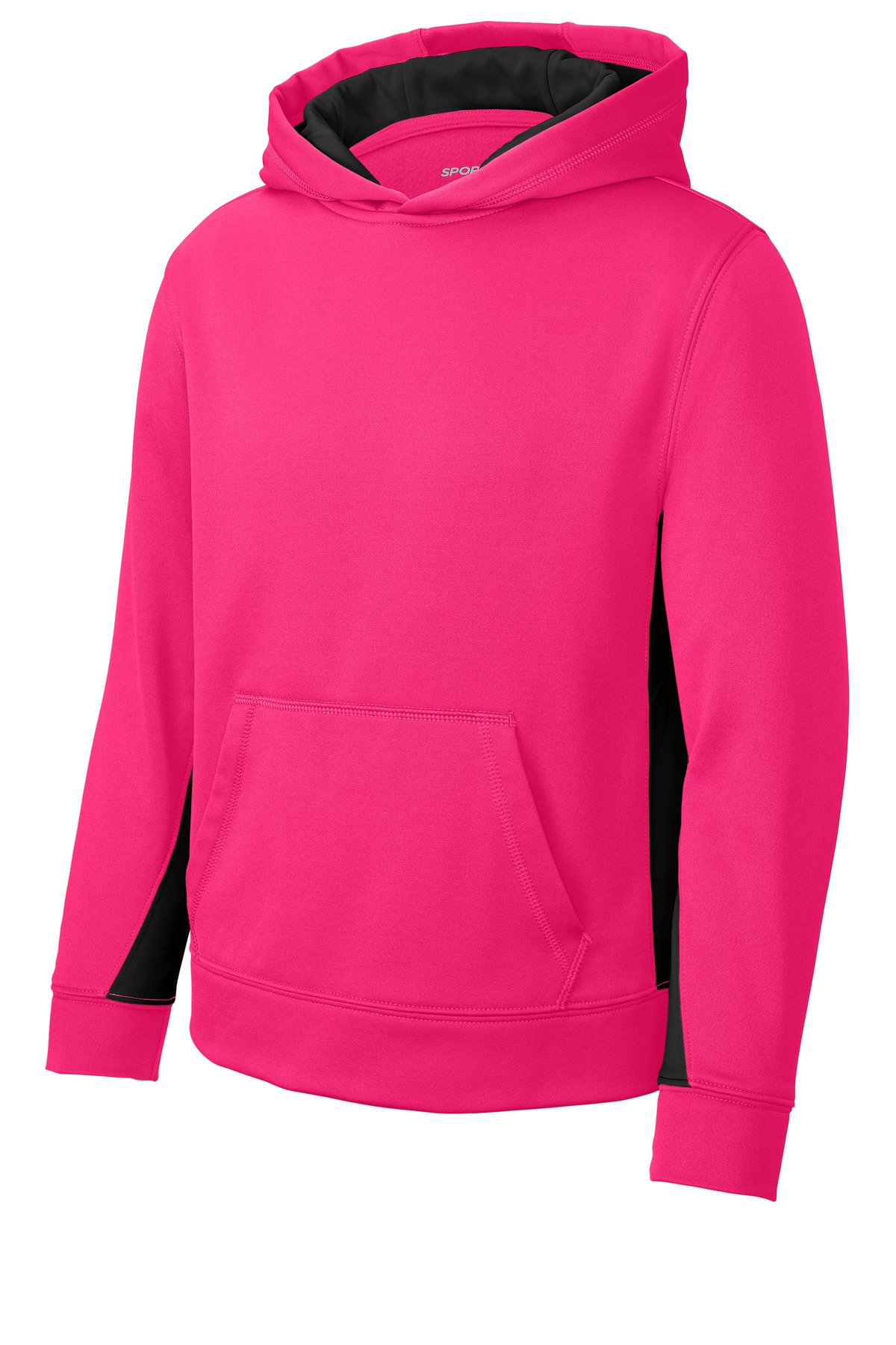 Sport-Tek ® Youth Sport-Wick ® Fleece Colorblock Hooded Pullover. YST235 - Image 3