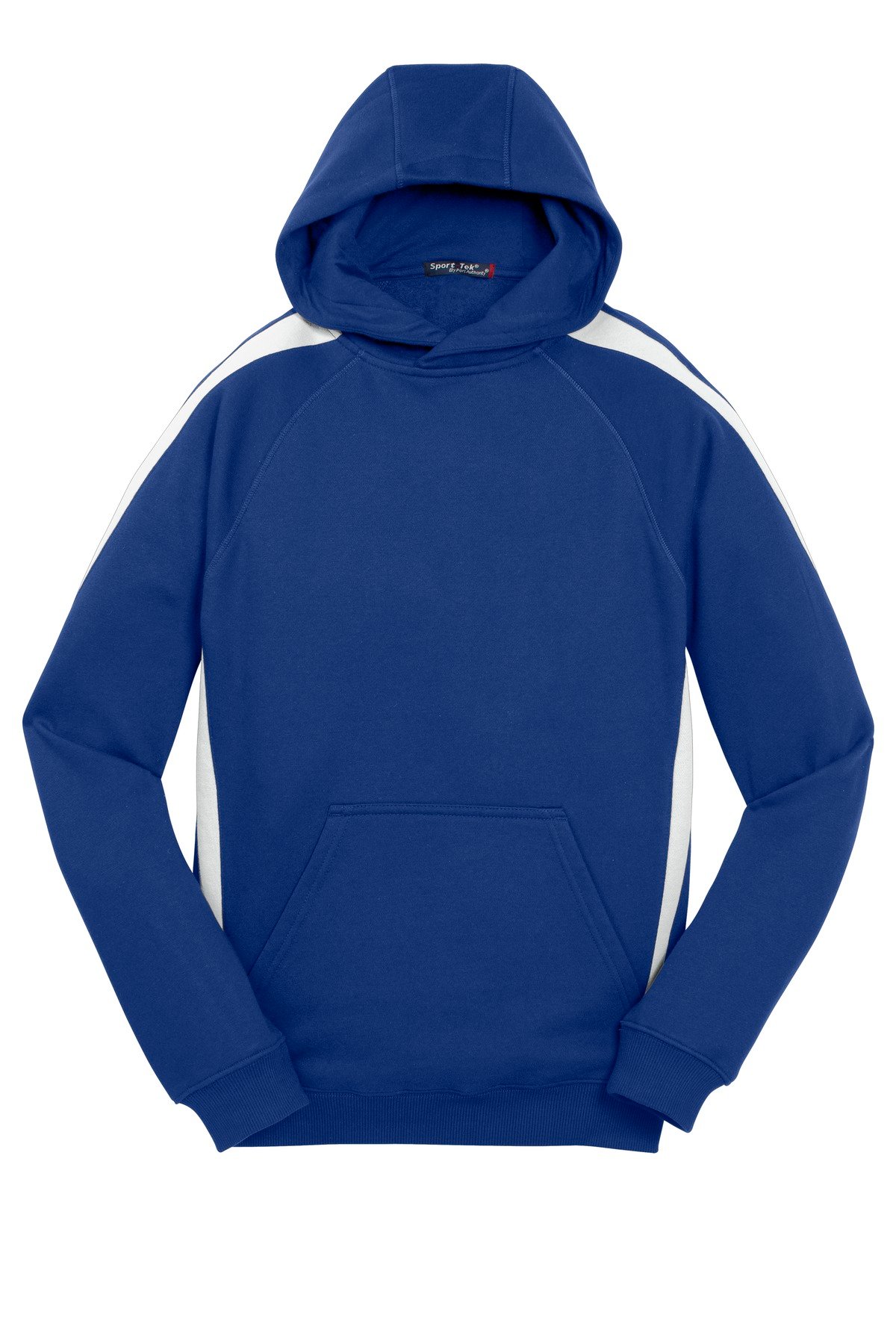 DISCONTINUED Sport-Tek ® Youth Sleeve Stripe Pullover Hooded Sweatshirt. YST265 - Image 3