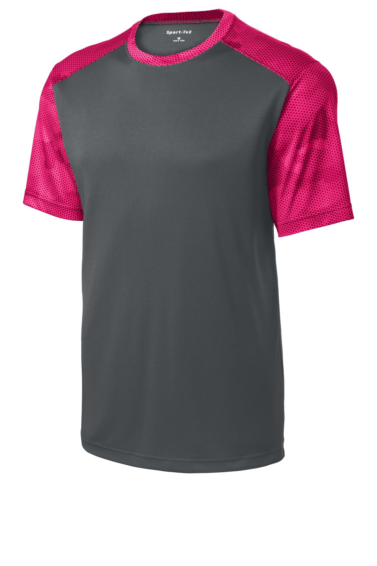 DISCONTINUED Sport-Tek ® Youth CamoHex Colorblock Tee. YST371 - Image 3