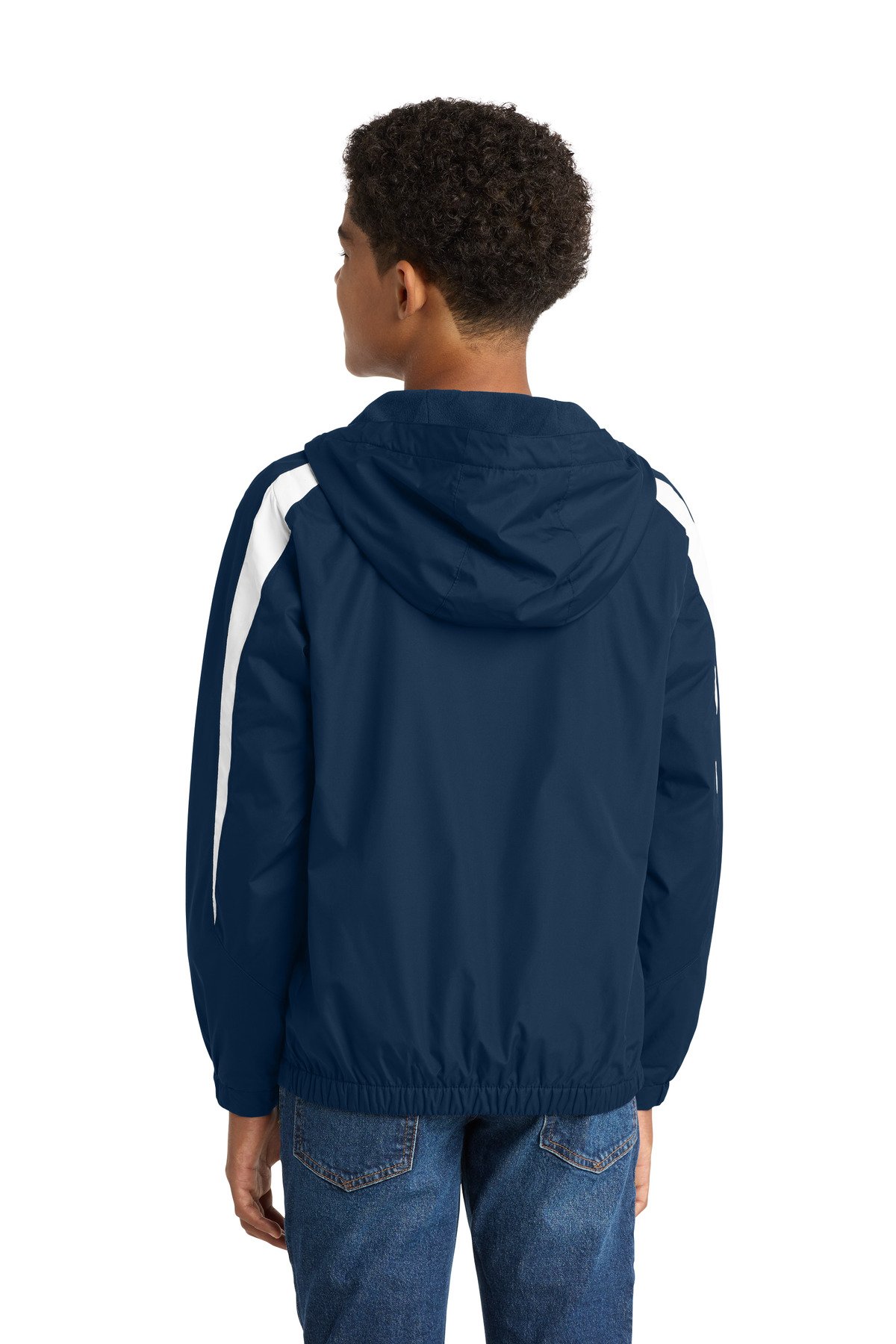 Sport-Tek ® Youth Fleece-Lined Colorblock Jacket. YST81 - Image 2