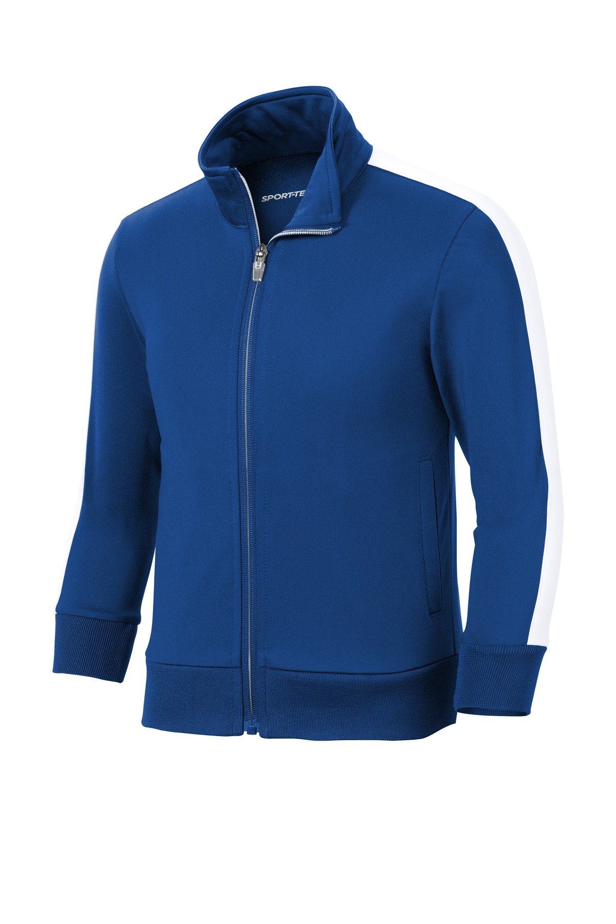 Sport-Tek ® Youth Tricot Sleeve Stripe Track Jacket. YST94 - Image 3