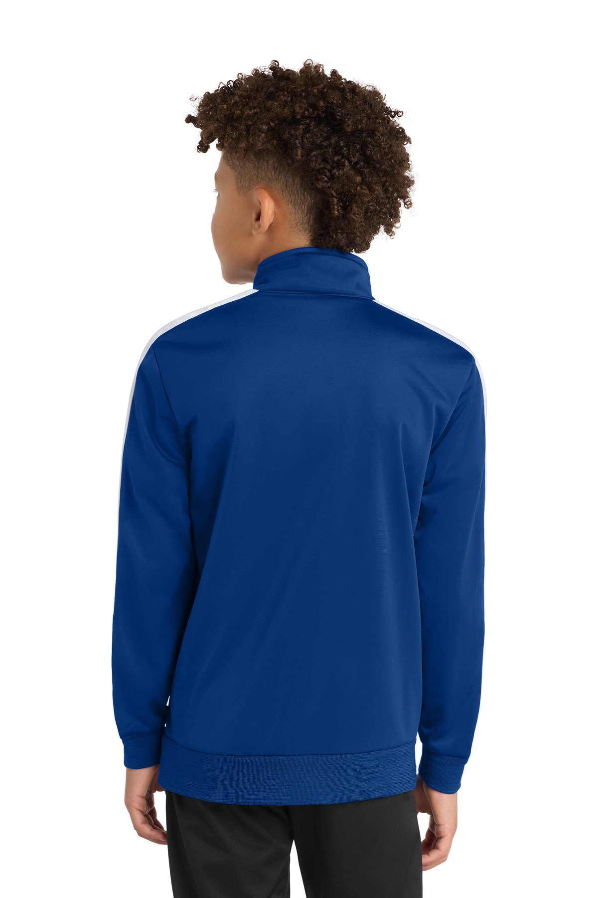 Sport-Tek ® Youth Tricot Sleeve Stripe Track Jacket. YST94 - Image 2